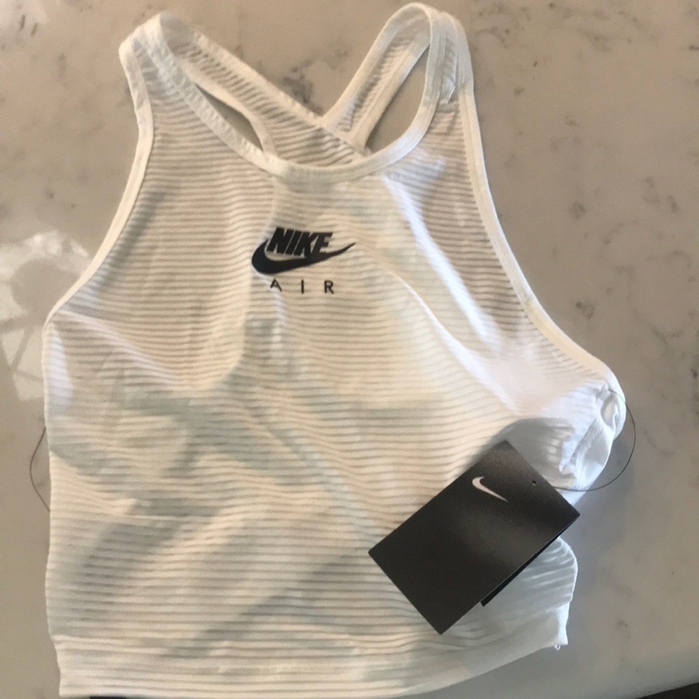 White Nike Crop